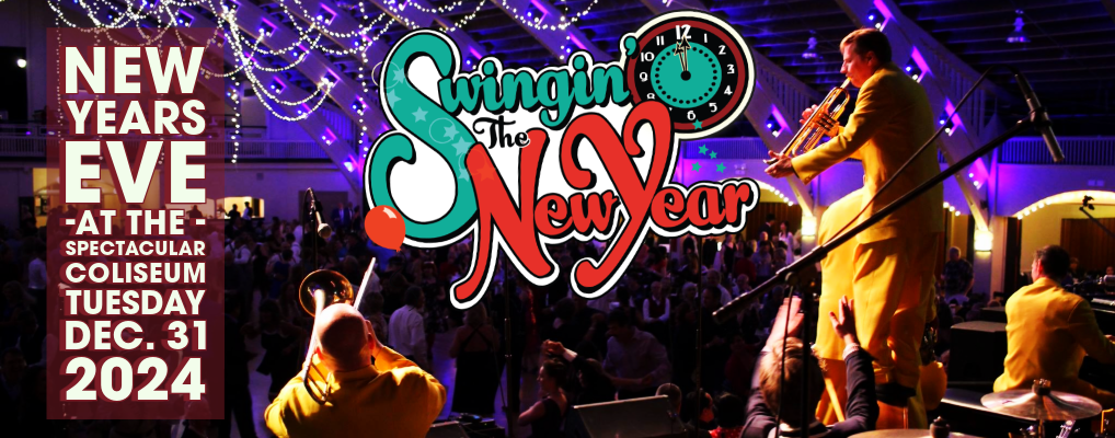 Grand New Year's Eve Celebration at St. Petersburg Coliseum, Tampa Bay Florida, All Ages Swing Dance with Live Music!